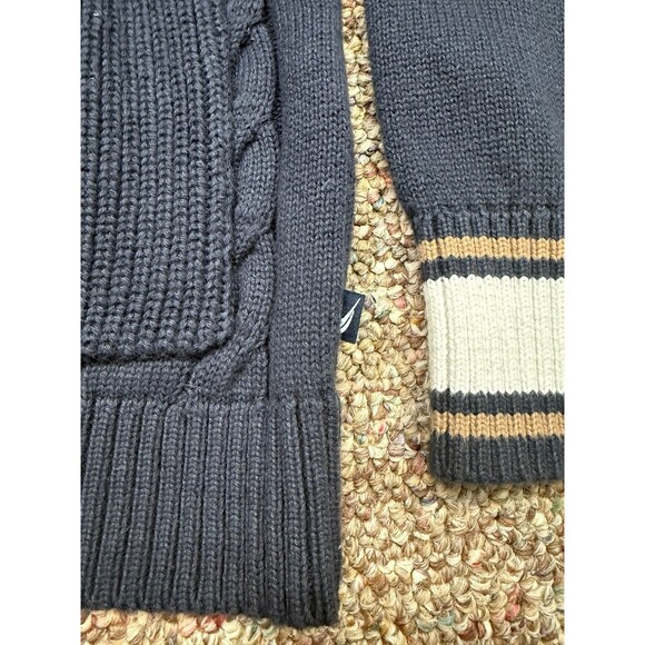 NWT Náutica Classic V-Neck Cardigan Elegant Preppy Classy Button Up Large - Picture 7 of 12
